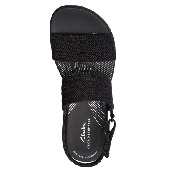 Clarks Women's Arla Stroll Slip On Slingback Sandals Black Size 8 - Picture 4 of 5